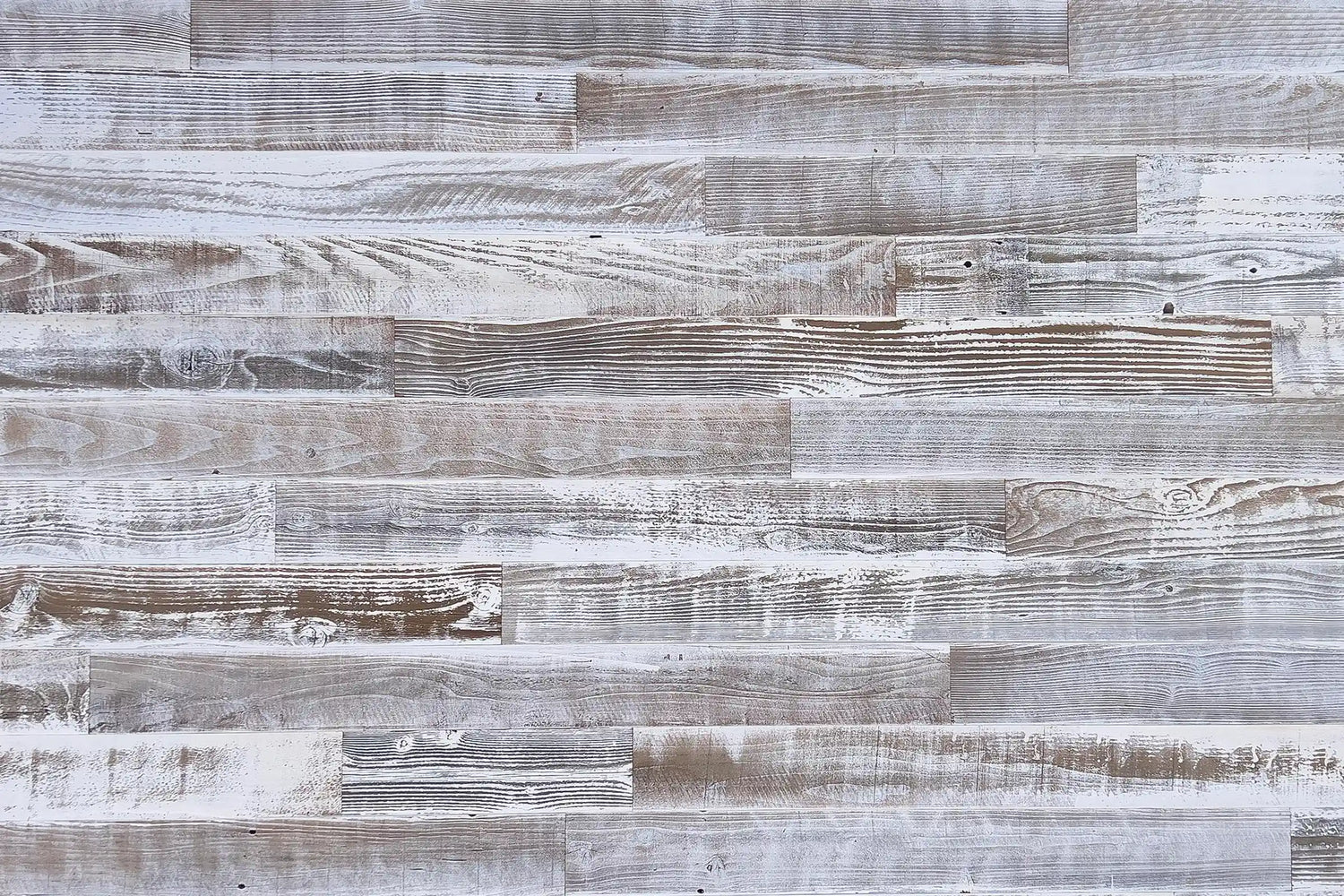 Good Neighbor Cape Cod Paneling boho white washed coastal sustainable wood planking accent wall from WD Walls