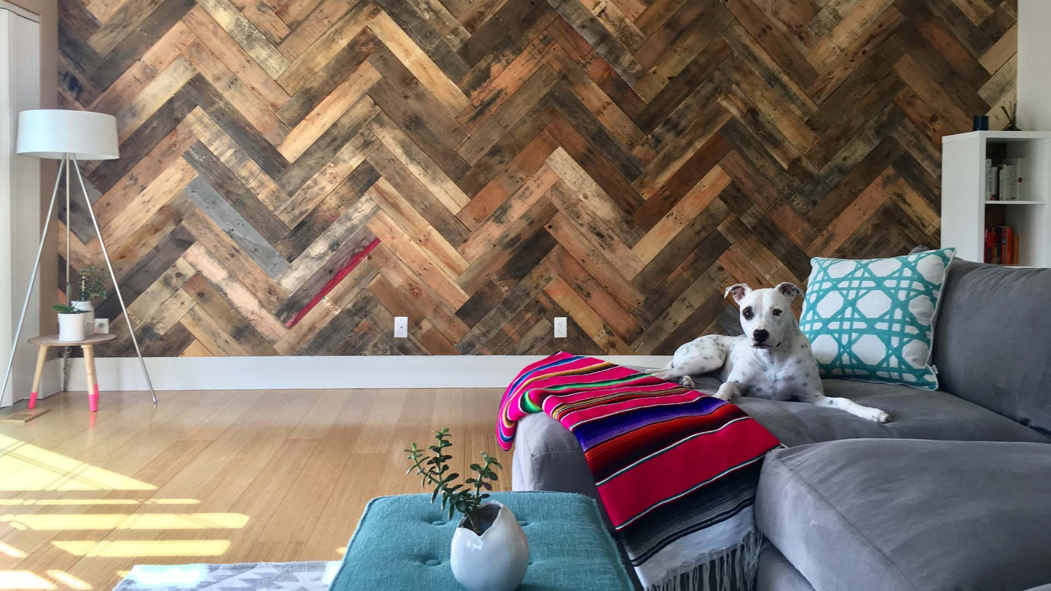 White Oak Herringbone Flooring