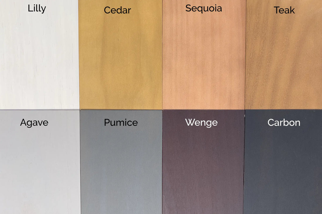 Accoya Wood Exterior Rainscreen Color Chart