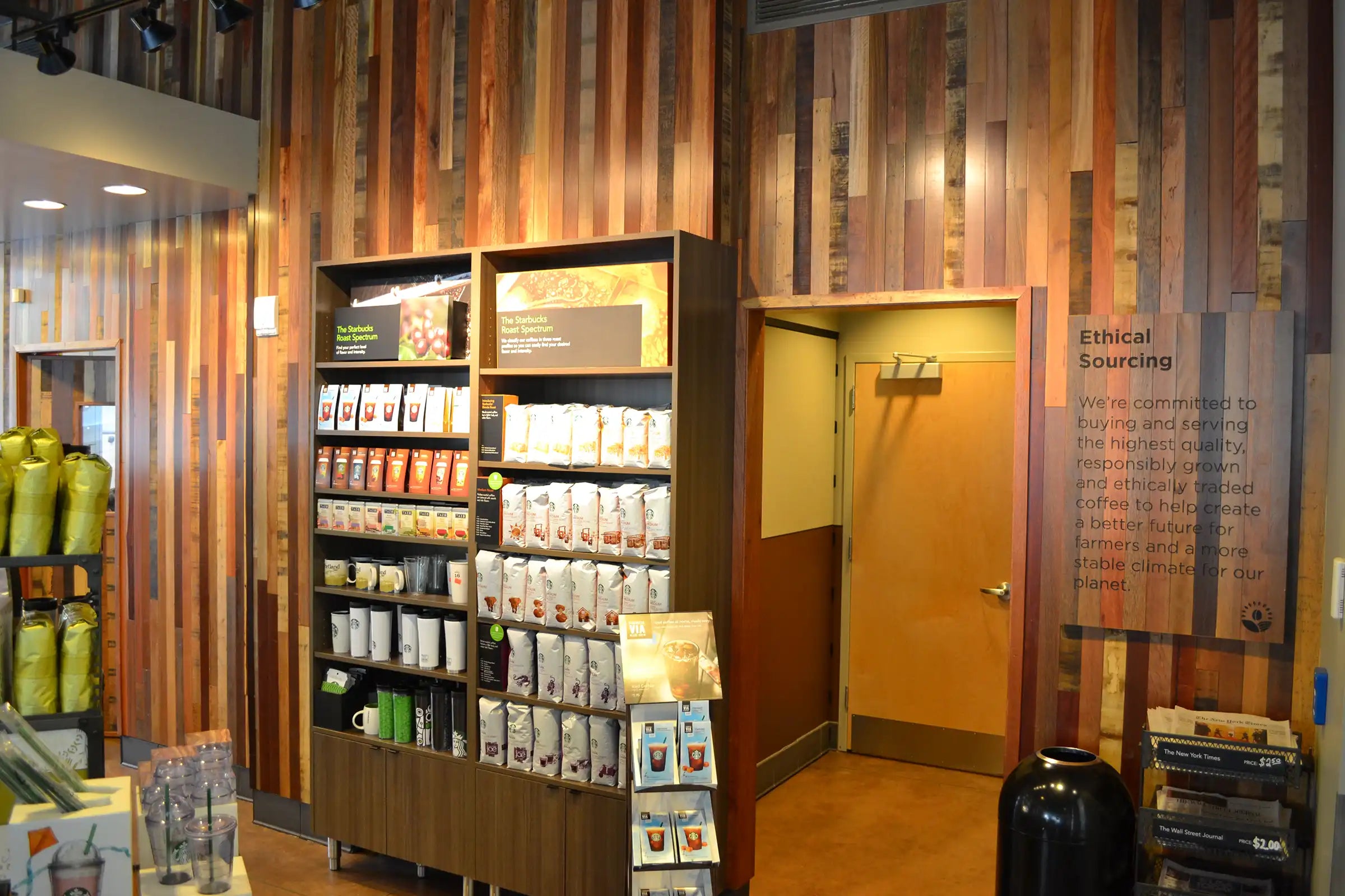 Jakarta Market Blend Rustic sustainable distressed multicolor wood paneling plank accent wall from WD Walls