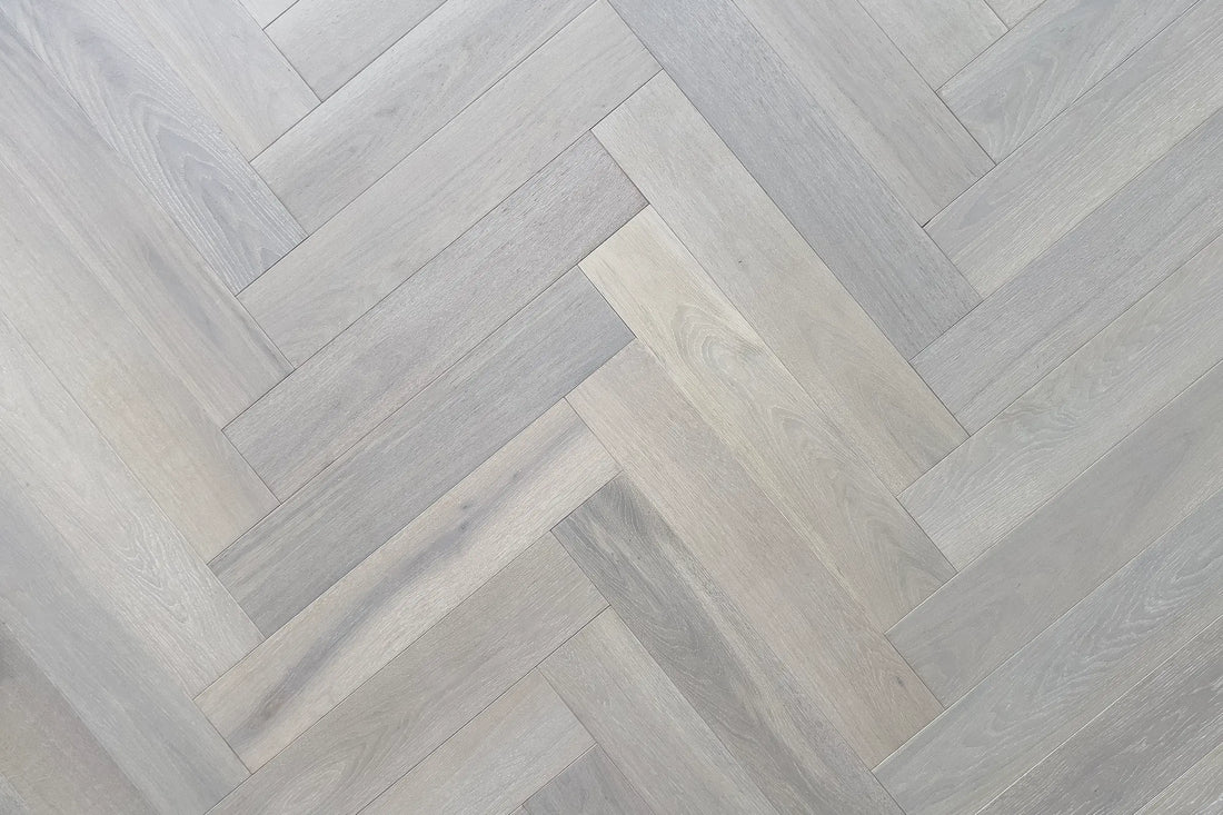 Mount Blanc Eco Engineered Sustainable White Oak Herringbone Wood Flooring And Wall Cladding 1