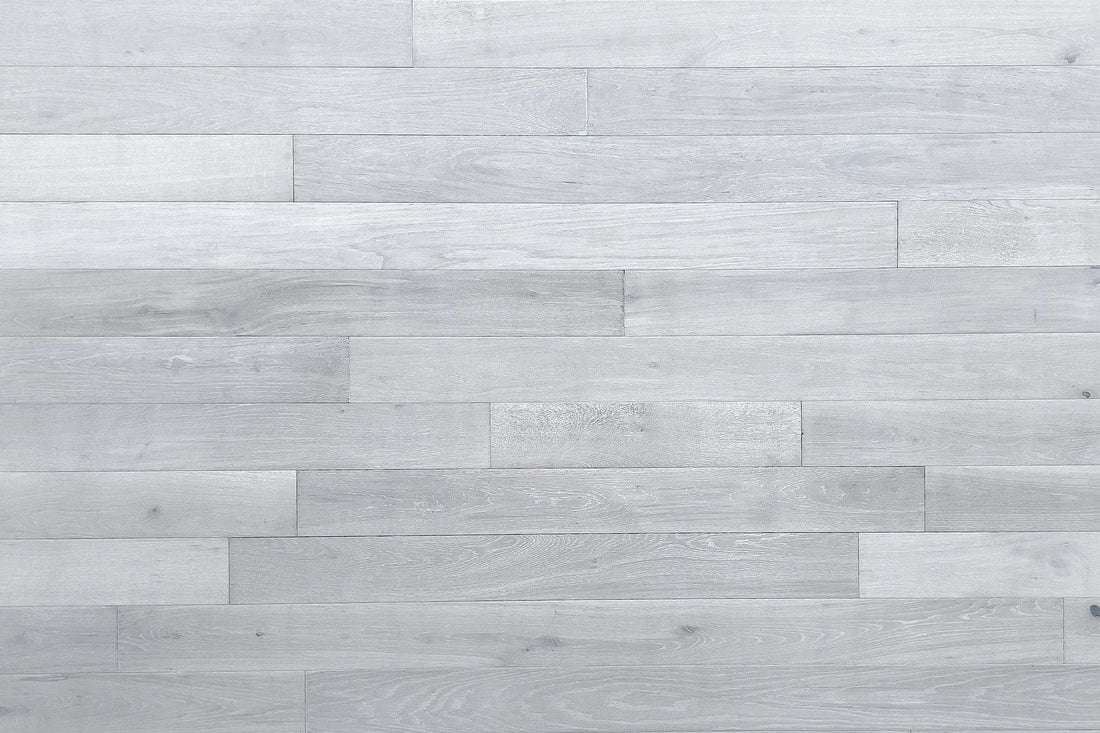 Mount Blanc sustainable wood planks accent wall by WD Walls
