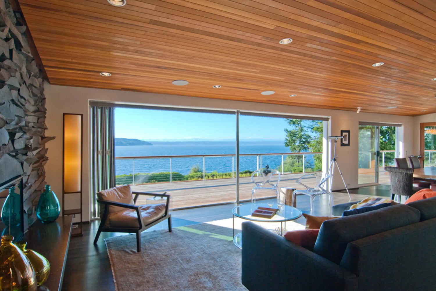 Thermo Clad Interior Wood Soffit and Wall Cladding Thermally Modified Wood FSC Certified 4